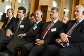 Arthur Braun, Dr. Max Stadler, MUDr. Luděk Sefzig, německý velvyslanec Detlef Lingemann